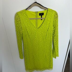 Laundry by Shelli Segal Bright Yellow Lace Dress